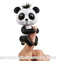 WowWee Fingerlings Glitter Panda  Drew White & Black Interactive Collectible Baby Pet  B07BKGS2Q1
